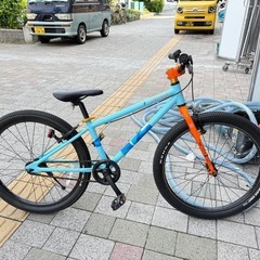 ヨツバサイクル 24インチ ラムネブルー 128cm〜152cm