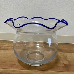 【無料】ガラス製の金魚鉢