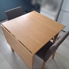 ダイニングテーブル＆チェア2脚セット