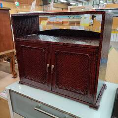 【愛品倶楽部柏店】2枚開き扉 収納棚 久留米 藍胎(らんたい) 漆器