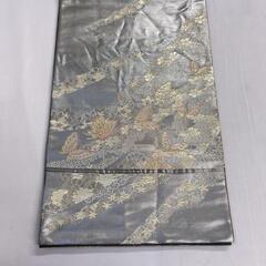 袋帯　蝶　桜花　桔梗　流線模様　着物　021tの画像