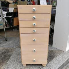 ★新入荷 おしゃれ 多段 チェスト カラフルチェスト 7段 書類 引き出し 木製 収納  引出し 棚 の画像