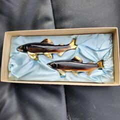 アンティーク 魚 置物　若鮎の画像