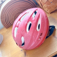 自転車ヘルメット赤