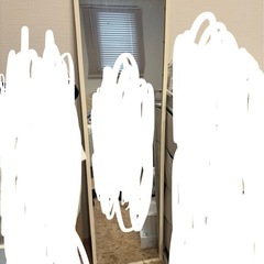 取引中】ホワイト 白 姿見 全身鏡 ミラー