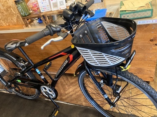 【ブリヂストン子供用自転車チェーン新品！】 LEDダイナモ　7段変速　26インチ自転車　ブラック