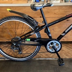【ブリヂストン子供用自転車チェーン新品！】 LEDダイナモ　7段変速　26インチ自転車　ブラックの画像