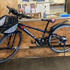 【ブリヂストン子供用自転車チェーン新品！】 LEDダイナモ　7段変速　26インチ自転車　ブラックの画像