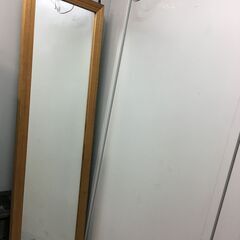 A3974　鏡　木製　ミラー　姿見　立て掛け　大型ミラー　52×...