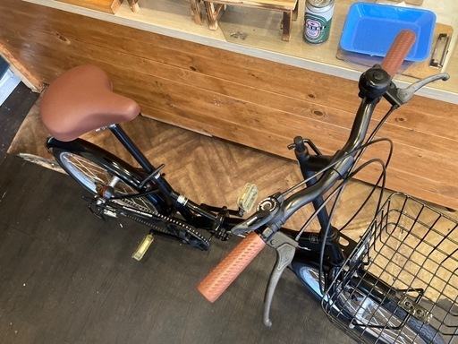 【チェーン新品！】6段変速　20インチ折りたたみ自転車　ブラック