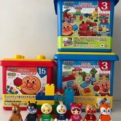 アンパンマン　ブロックラボ　3バケツ➕おまけ