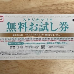 《お得！》スタジオマリオ無料撮影券 (生後5ヶ月まで/26年6月...