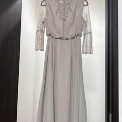 【Mサイズ】結婚式 お呼ばれ ドレス ＆ ネックレス の画像
