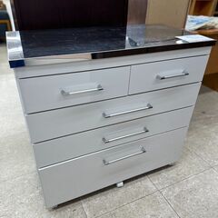 ★ジモティ割あり★TJ11771  キッチンカウンター 白 H8...