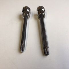2本セット　Snap-on/スナップオン　3/8 ロングソケット（PHILLIPS 2/FP24E）　・　3/8 トルクス ソケット（T30/FTXL 30E）の画像
