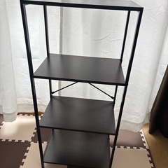 【美品☆オシャレスチールラック☆軽量☆4段☆棚移動可】