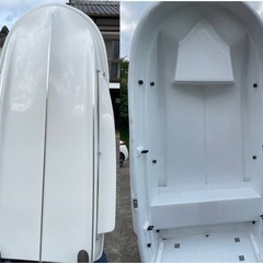 プチボーイ　免許不要　　新古艇　FRP ボート　使用回数2回　ホンダ2馬力　船外機　中古　　Garmin 魚探の画像