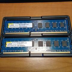 デスクトップ用メモリDDR3　２ギガ２枚