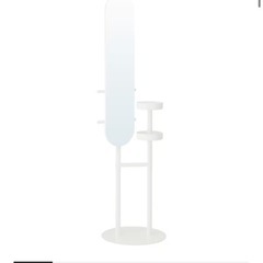 美品⭐️IKEA 全身鏡 服掛け 小物入れ