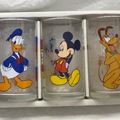 レトロ ディズニーキャラクターグラス 5個セット