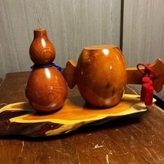 打ち出の小槌、瓢箪 置物