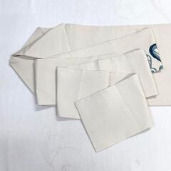 名古屋帯　変わり立涌　幾何学模様　モノトーン　着物　112tの画像