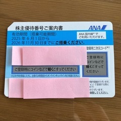 ANA株主優待券