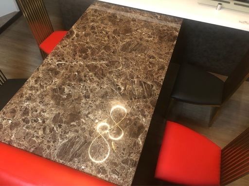 引取のみ※ 大理石テーブル(天板のみ)