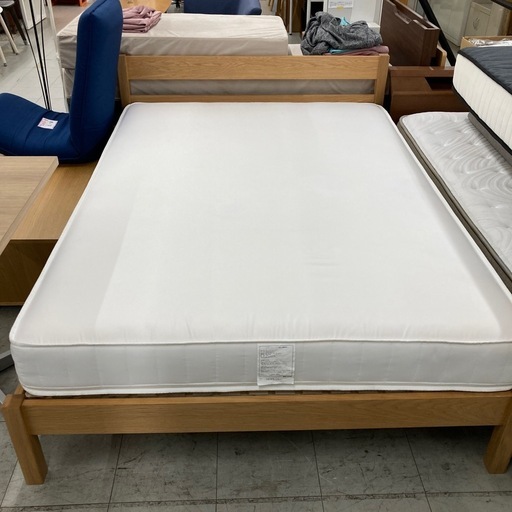無印良品　ダブルベッド　※マットレスシミあり