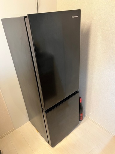 ハイセンス 冷蔵庫 幅49cm 175L ブラック 2024年製