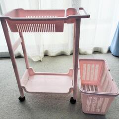 【美品で訳あり】◆ランドリーバスケット　脱衣かご　スリムタイプ ◆の画像