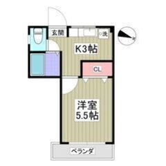 💙💜フリーレント1ヶ月付き💜💙敷礼ゼロ🎶東門前駅徒歩16分…