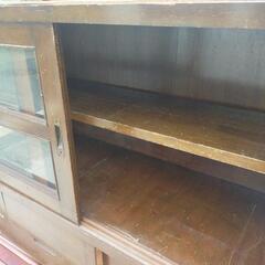 骨董品 アンティークガラス戸棚の画像