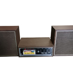 ●(中古)昭和レトロ ODEON 8トラックデッキ＋スピーカー