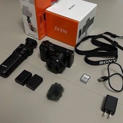 SONY ZV-E10L + シューティンググリップ + バッテ...