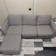 ソファー 3人掛け L字 三人掛け 北欧 ファブリック クッショ...