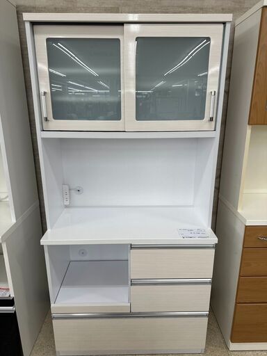 ☆ジモティ割あり☆ 食器棚 H190×W120×D47 クリーニング済み SJ842