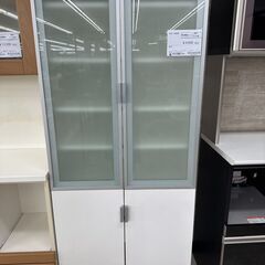 ★ジモティ割あり★TJ11786  食器棚 白 H179×D42...