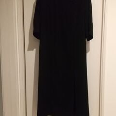 Primero　ブラックフォーマル ベルト付 ブラックワンピース  M
