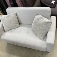 2人掛けソファ　No.3280　ホワイト　ファブリックソファ　コ...