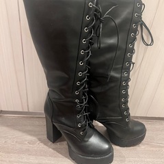 ロングブーツ　裏起毛