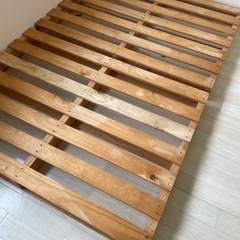 すのこベッド木製パレットダブル