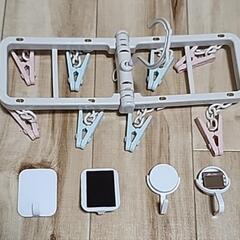 マグネットラック+タオルバー+隙間ハンガー+マグネット+収納BOXの画像