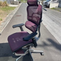 特選！中古　エルゴヒューマンプロ レッド オフィスチェア オット...