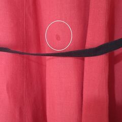 【used】【リネン100%】ノースリーブ　赤　ワンピース　　Lサイズの画像