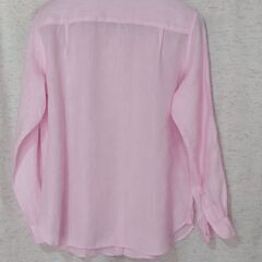 【used】【リネン100%】　ユニクロ　ピンク　シャツ　 XL サイズの画像