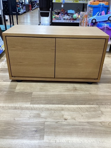 軽トラ無料貸出中！】テレビボード 2枚扉 ナチュラル