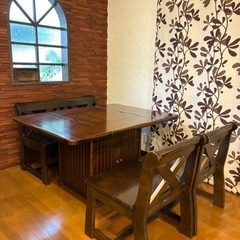 カリモクダイニングセット