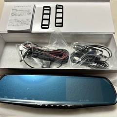 ①新品・ミラー型ドライブレコーダー(バックカメラ・SDカード32...