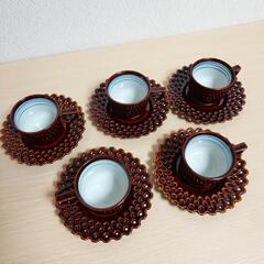 ✨☕✨コーヒーカップ＆ソーサー 5客セットの画像